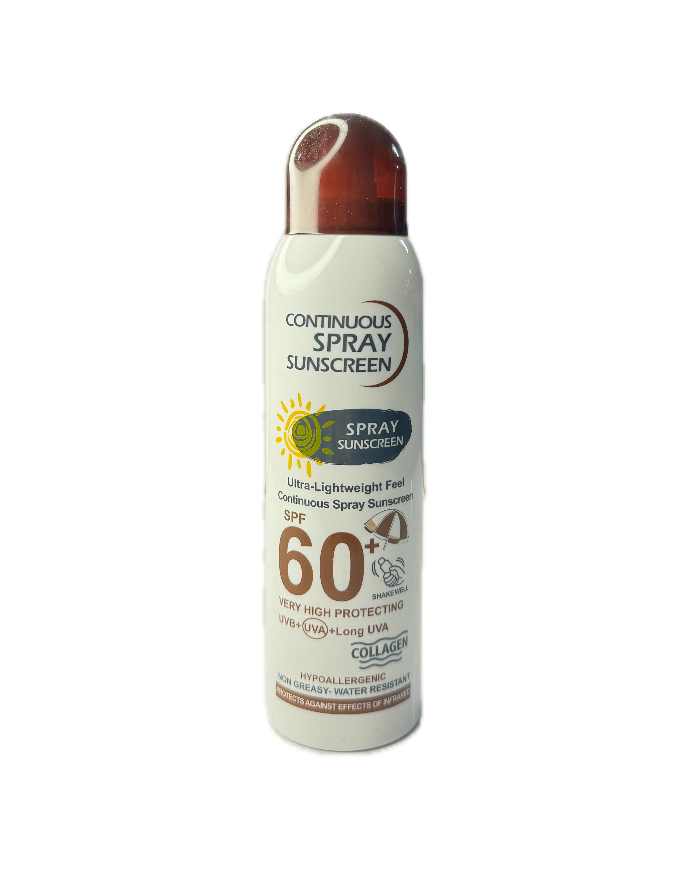 اسپری ضد آفتاب ووکالی حاوی کلاژن SPF60