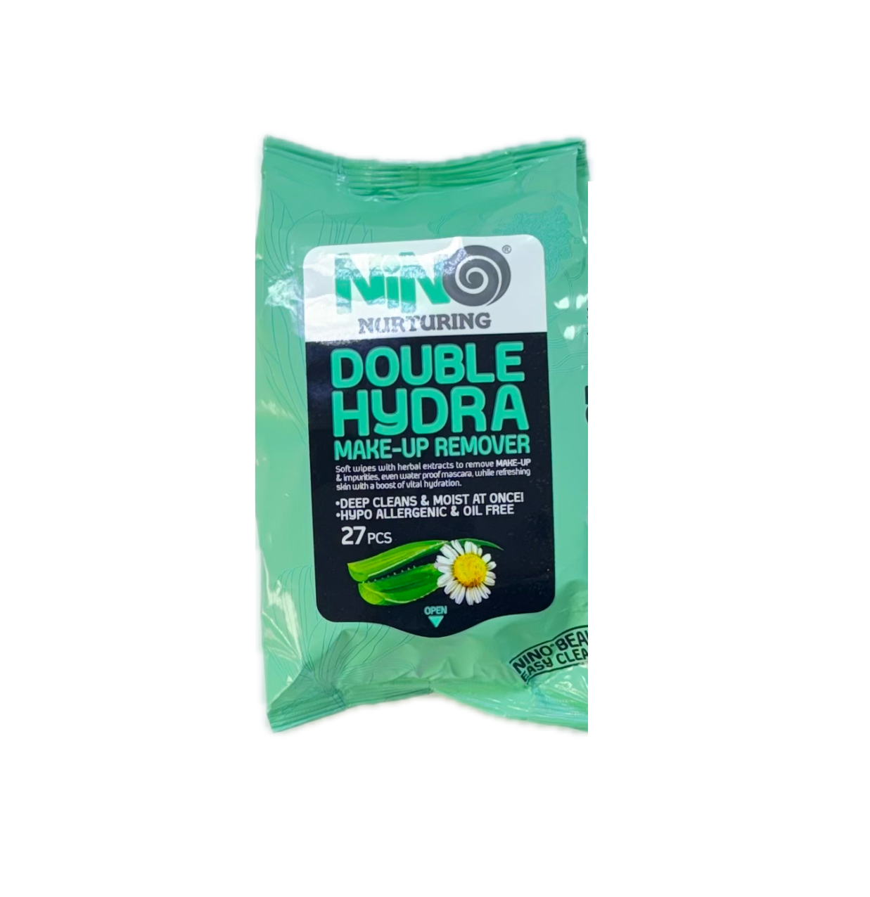 دستمال مرطوب پاک کننده آرایش نینو DOUBLE HYDRA بسته 27 عددی